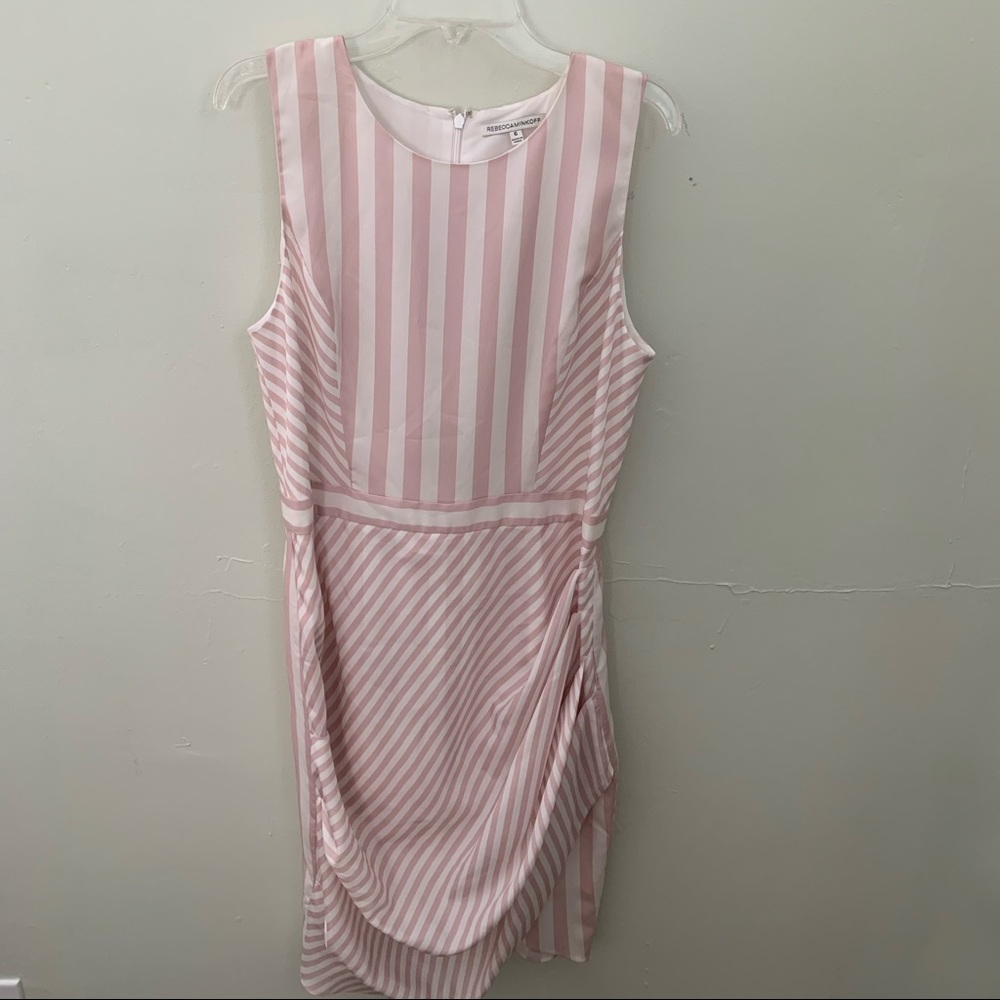 REBECCA MINKOFF Soft Pink/Crème Dress